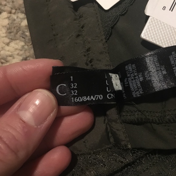 La Perla lace panel Bodysuit,sz 1,32C, Olive, NWT - Picture 8 of 8